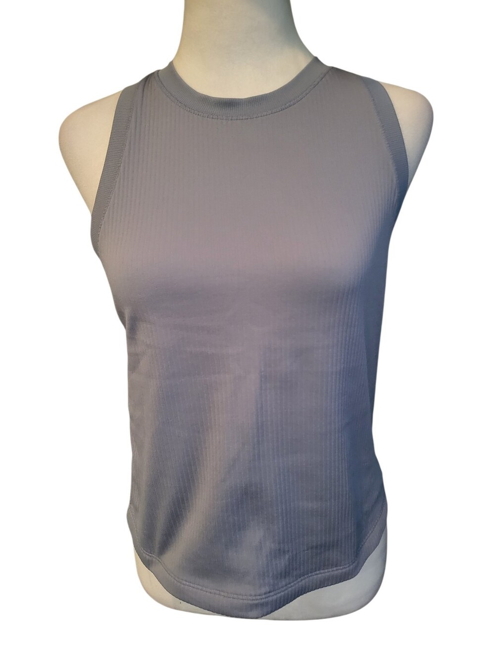 Calia Sleeveless Ribbed Tank Top - Gray sz M